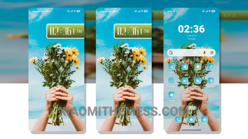 Flowers HyperOS Theme: Vibrant Colors for Xiaomi