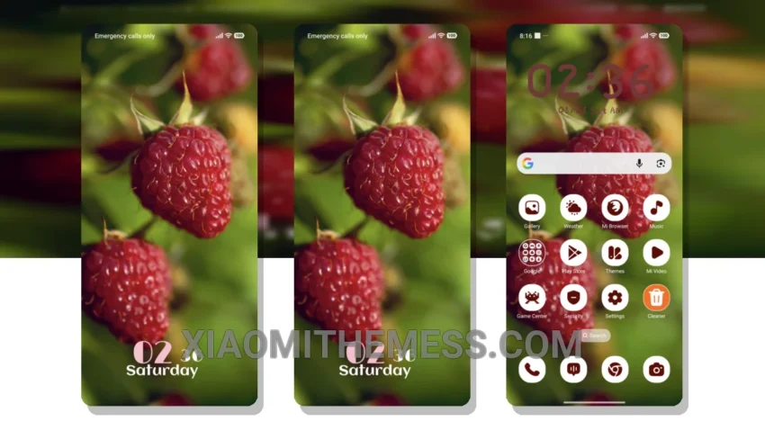 Berry Duo: Soft Pastel Xiaomi Theme