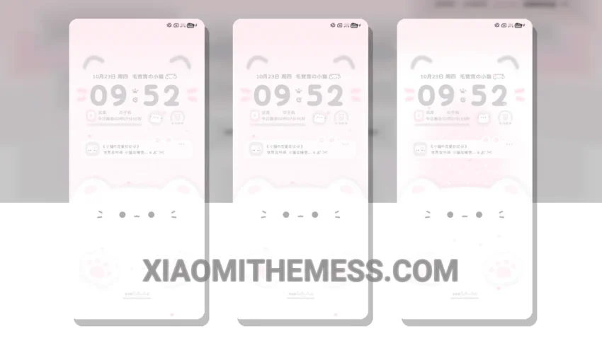 Simplicity Meets Cuteness: Pastel Whiskers MTZ Theme