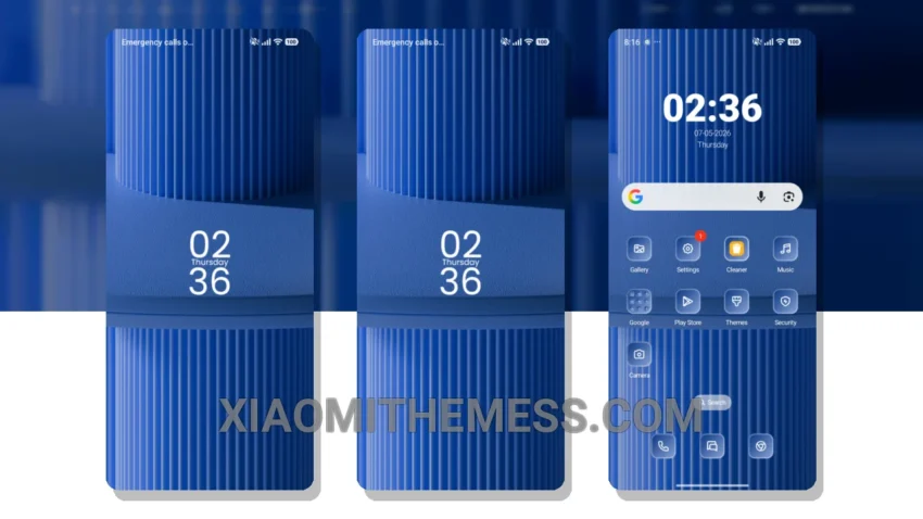 Blue Lines MIUI Themes for Xiaomi and Redmi Devices