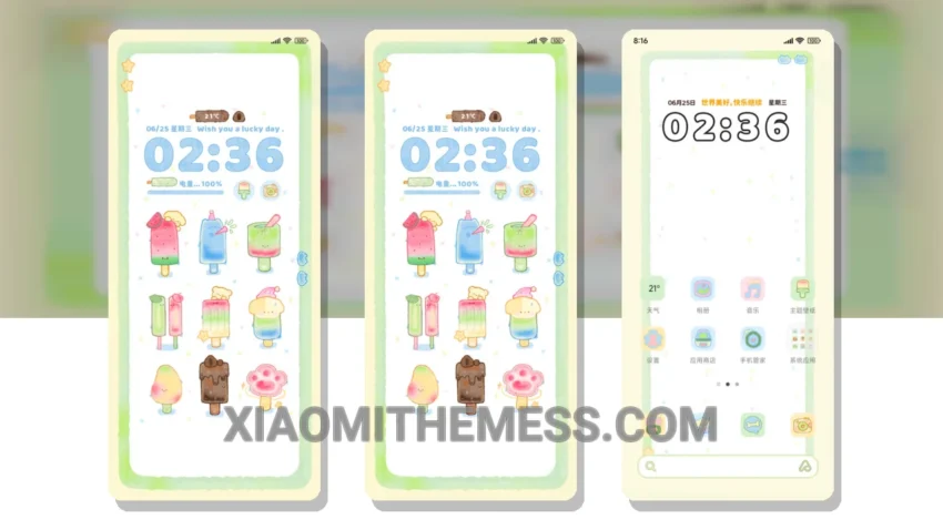 Unveiled Today Ice MTZ Theme HyperOS Theme for Xiaomi and Redmi Phones