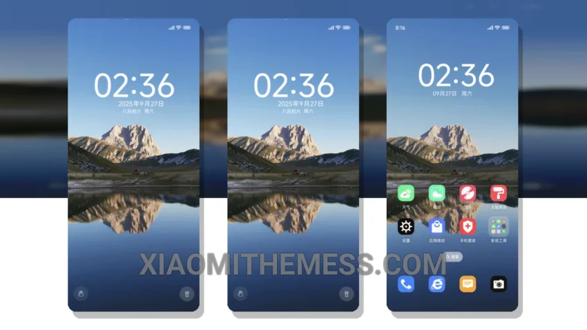 Dynamic Reflection HyperOS Theme for Xiaomi and Redmi Phones