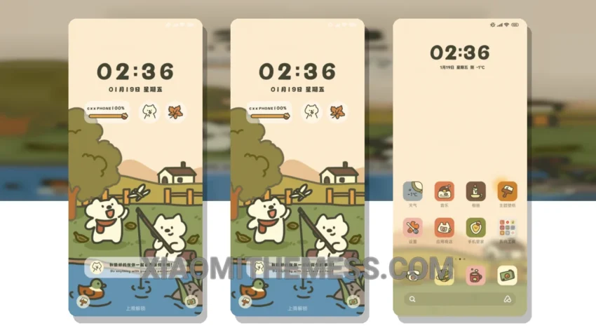 Cute Pet Autumn Outing: A Pastel Aesthetic Theme