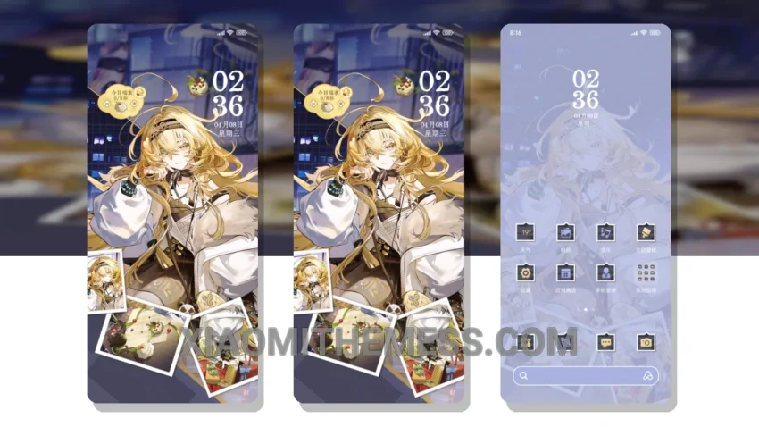 Blooming Clouds Golden Trumpet MIUI Themes for Xiaomi and Redmi Devices