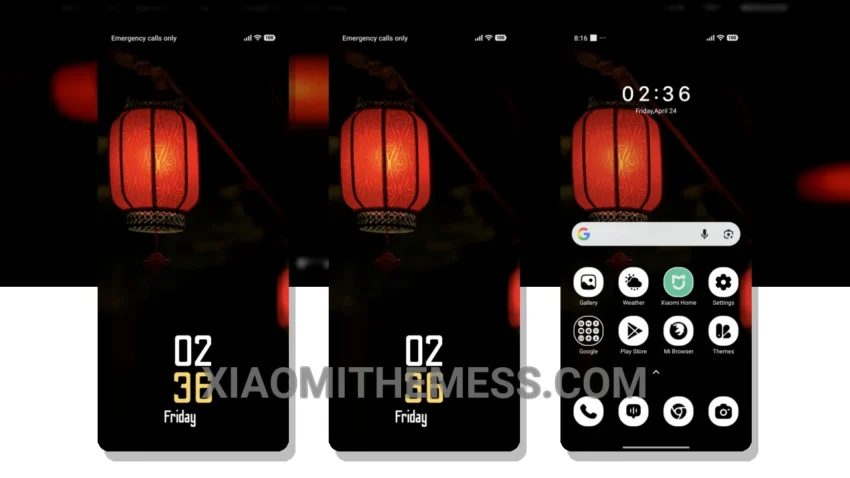 Twin Lanterns: Elegant Dark Mode Theme for Xiaomi and HyperOS