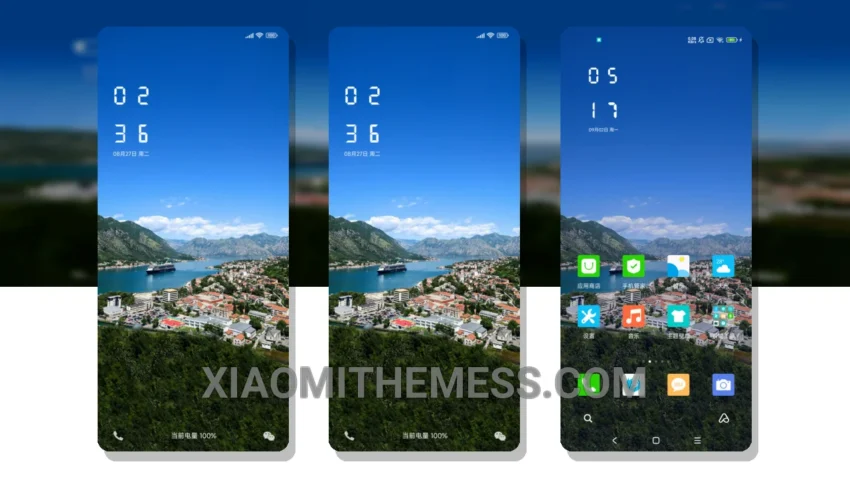 Simplicity Romantic Town MIUI Themes for Xiaomi and Redmi Devices