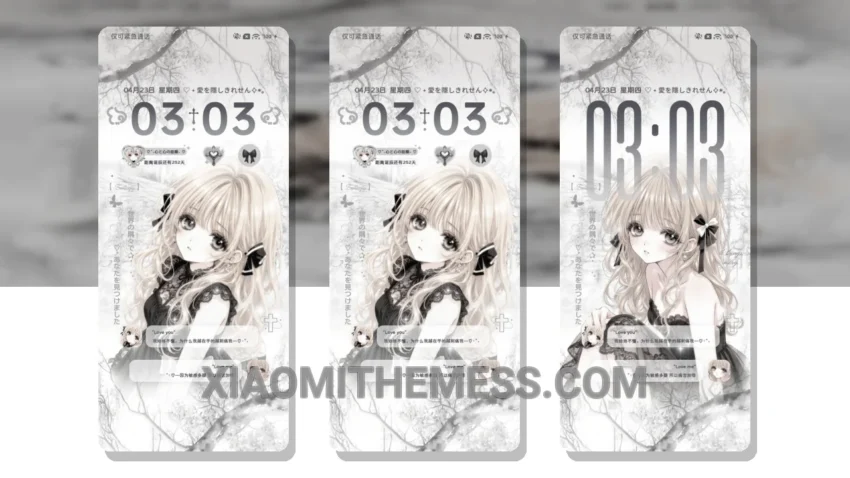 Lace Love MTZ Theme for Xiaomi: Elevate Your Dark Mode Experience