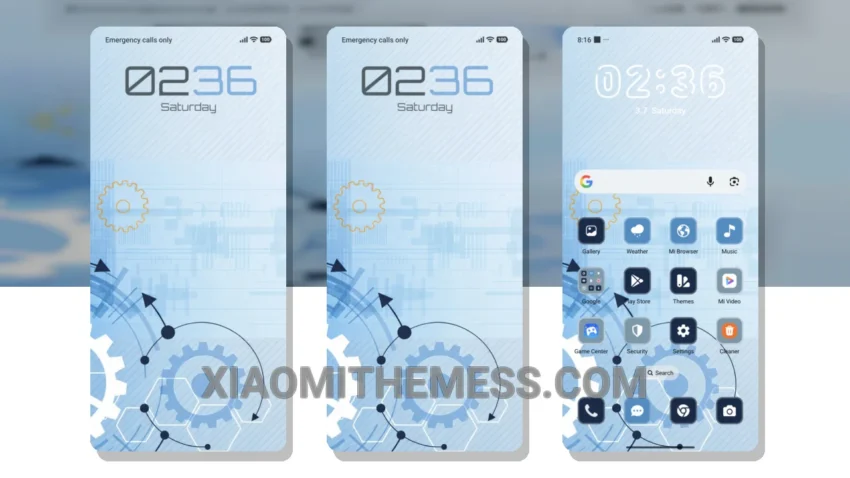 Core Mechanics MIUI Themes for Xiaomi and Redmi Devices