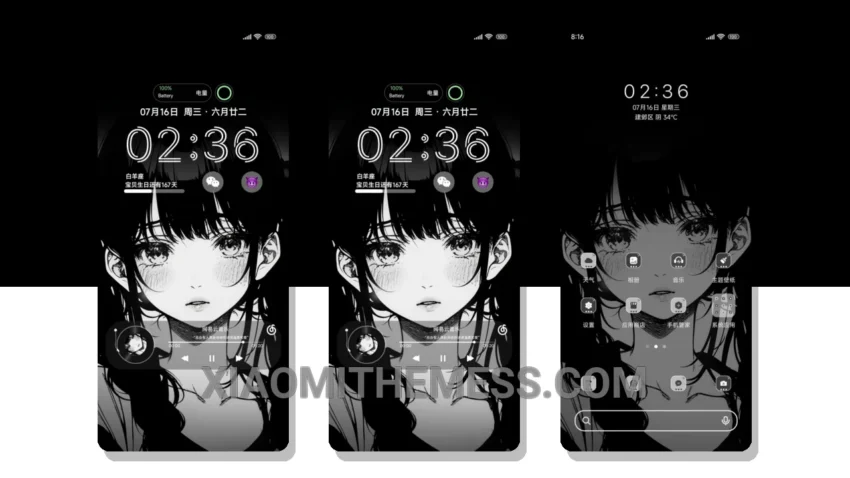 Moonlit Corner: A Softly Glowing Minimalist Theme
