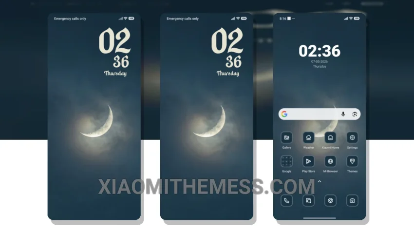 Xiaomi with the Gorgeous Crescent Moon Theme