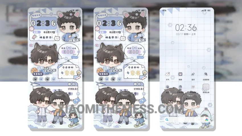 Wild Cats and Rabbits HyperOS Theme for Xiaomi and Redmi Phones