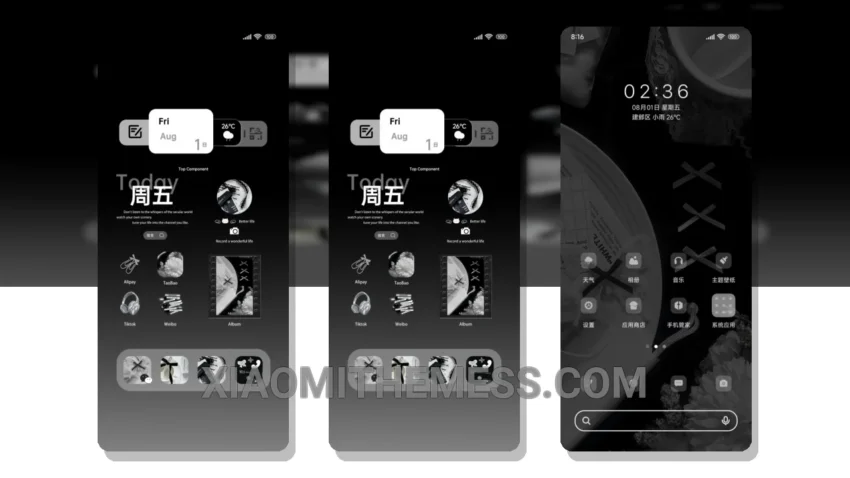 Minimal Black Ins: A Sleek, Dark Mode Theme