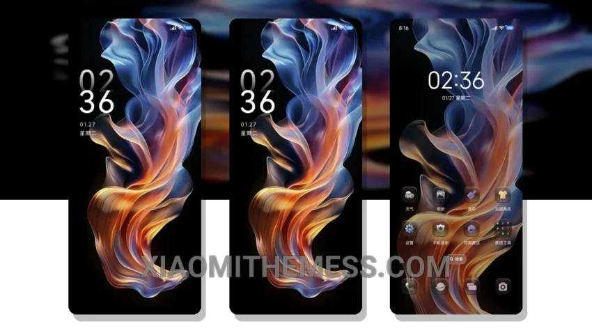 Fireworks Human World HyperOS Theme for Xiaomi and Redmi Phones