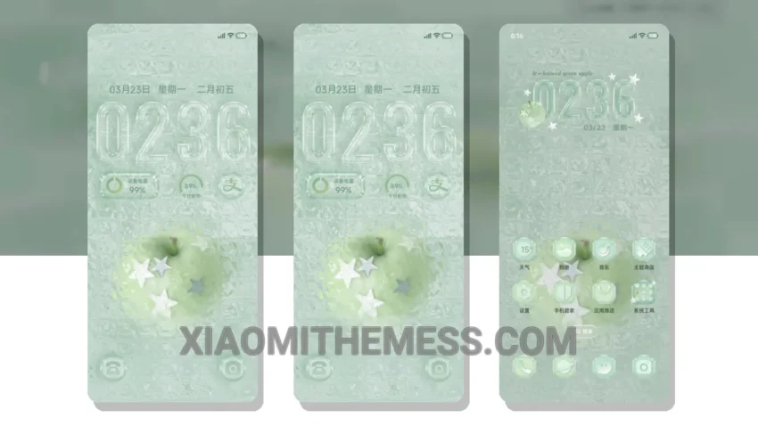 Ice Pure Green Apple: A Refreshing HyperOS Theme With a Unique Twist