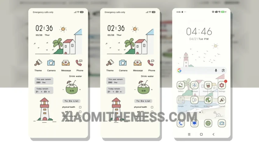 Oceanic Bliss: The Clean HyperOS Theme With a Unique Sea Breeze Twist
