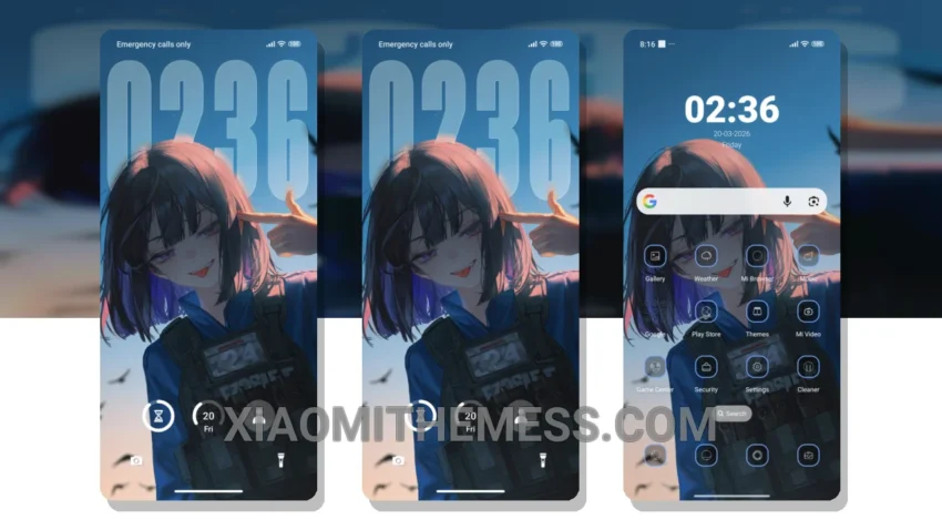Cool Girl HyperOS Theme for Xiaomi and Redmi Phones