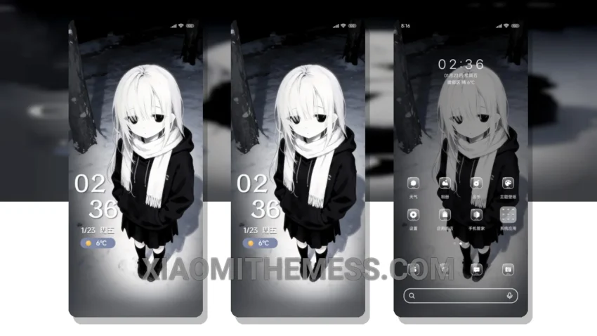 Thinking of You Like Snow: A Delicate Pastel Aesthetic MTZ Theme