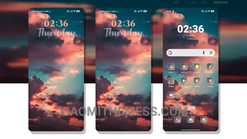 Clouds Sky HyperOS Theme for Xiaomi and Redmi Phones