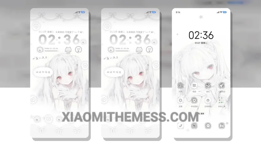 Elegant White Wing Girl Theme: The Clean HyperOS Theme With a Unique Pastel Twist