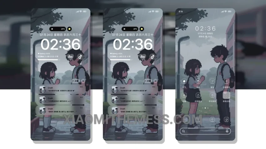 Loud Confession: Minimal Dark Theme with 120Hz Smooth Animations for Xiaomi and Redmi Devices