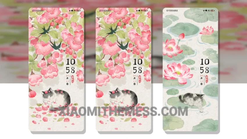 Four Seasons As Flowers HyperOS Theme for Xiaomi and Redmi Phones