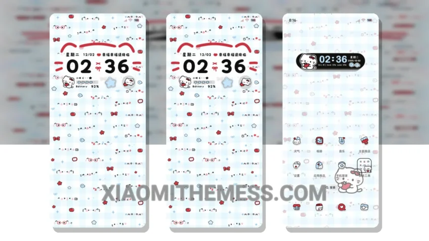 Whisker Love Theme for Xiaomi: Elegant Pastel Aesthetic Home Screen