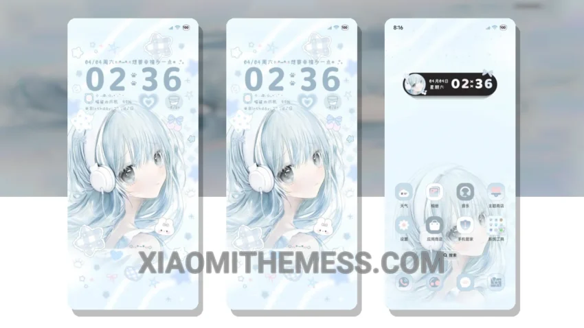 OS Girl Heart Raster Color Change: The Vibrant HyperOS Theme With a Minimal Twist