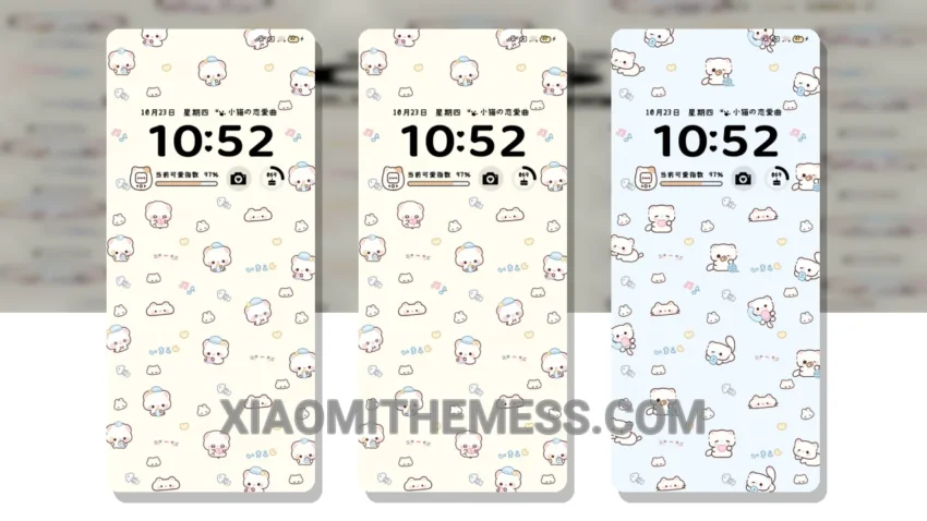Flat Lovely Multi HyperOS Theme for Xiaomi and Redmi Phones