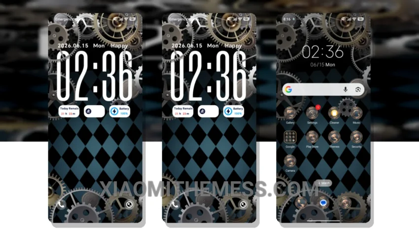 Steam Gear Punk MIUI Themes for Xiaomi and Redmi Devices