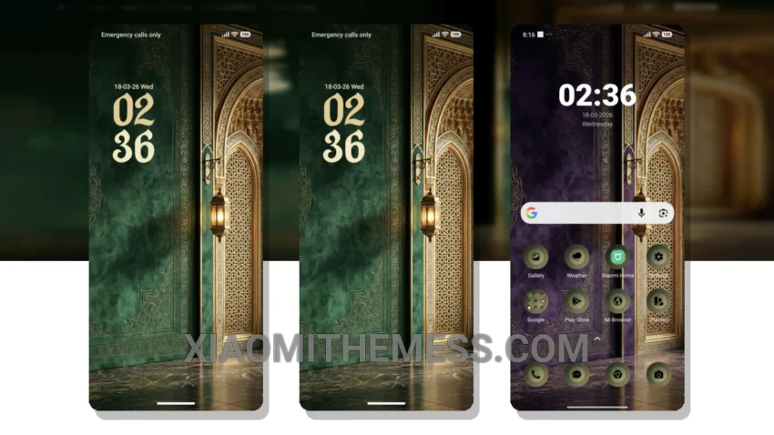 Golden Iftar HyperOS Theme for Xiaomi and Redmi Phones