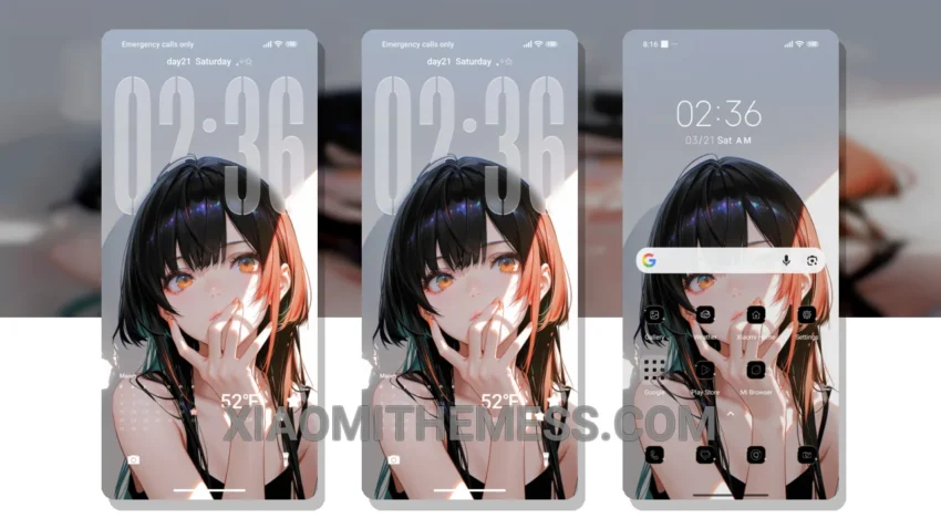 Girl HyperOS Theme for Xiaomi and Redmi Phones