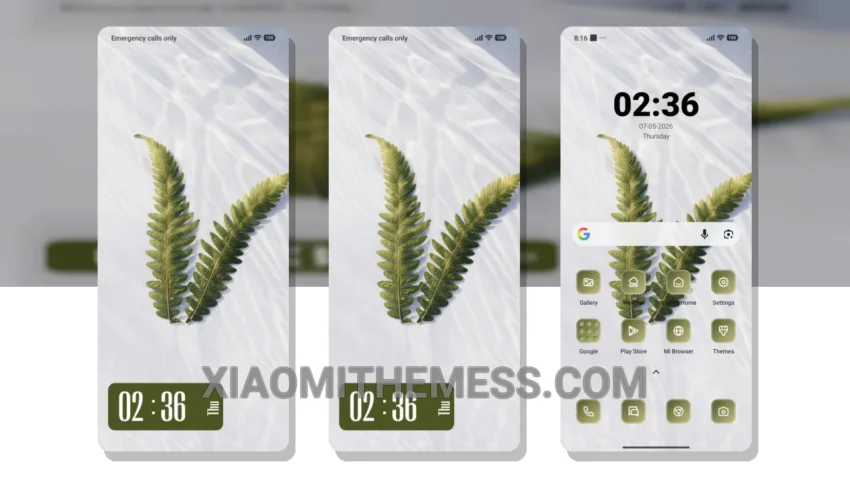 Green Leaves HyperOS Theme for Xiaomi and Redmi Phones