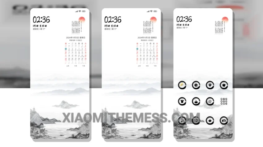 Mountain Water Emotion MIUI Themes for Xiaomi and Redmi Devices