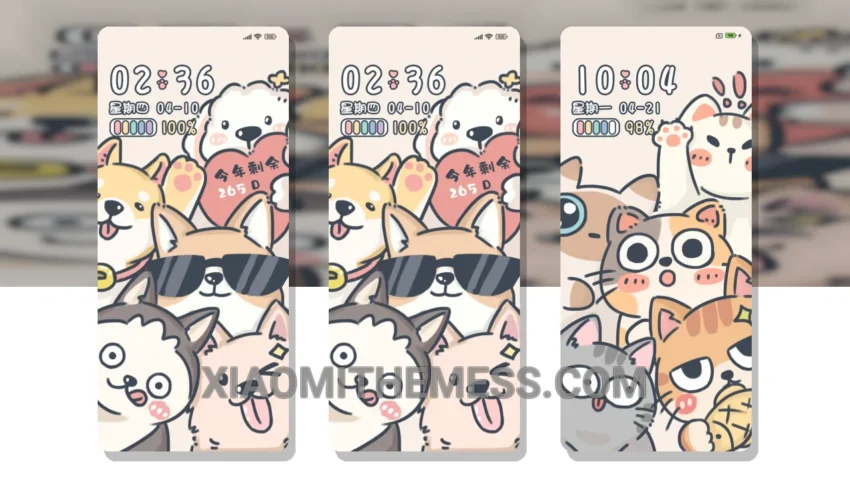 Cat Dog War MIUI Themes for Xiaomi and Redmi Devices
