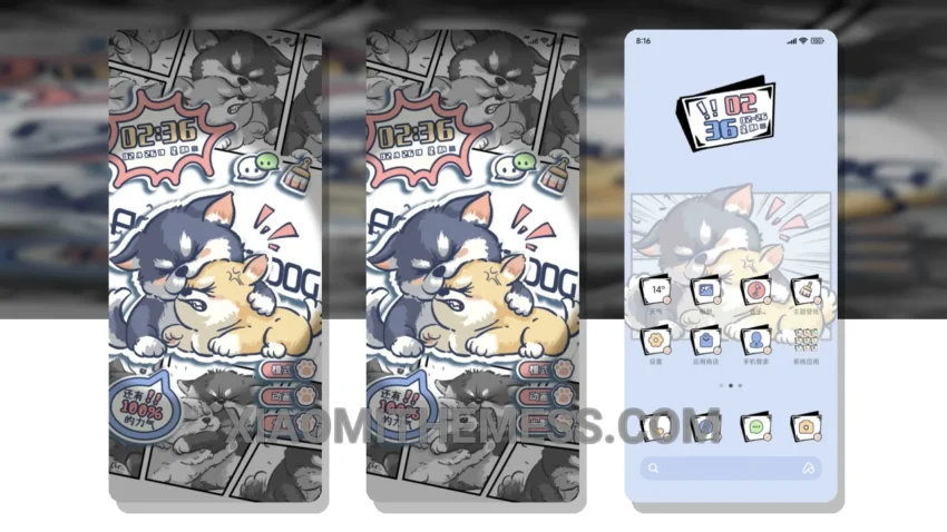 Puppy Play 2: Vibrant Dark Theme for a Fresh HyperOS and MIUI Experience