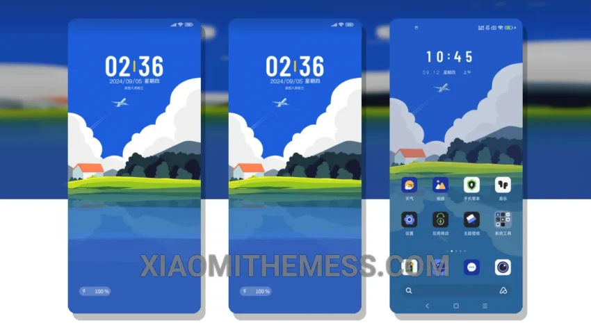 Sunny Weather MIUI Themes for Xiaomi and Redmi Devices