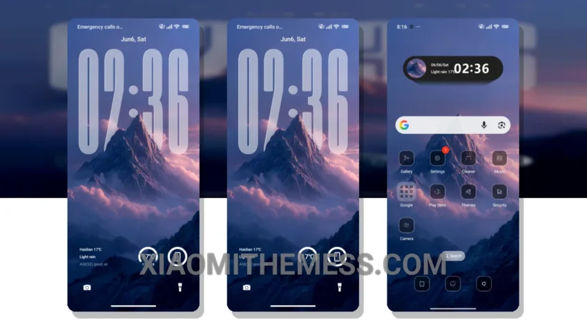 Mountain: A Dark, Minimal Xiaomi Theme for HyperOS and MIUI