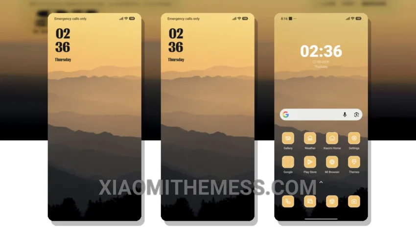 Mountain Range HyperOS Theme: The Clean City-Vibe HyperOS Theme With a Unique Retro Twist