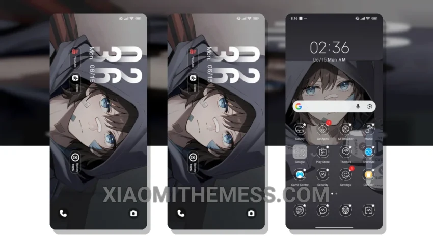 Hooded Scar Boy MIUI Themes for Xiaomi and Redmi Devices