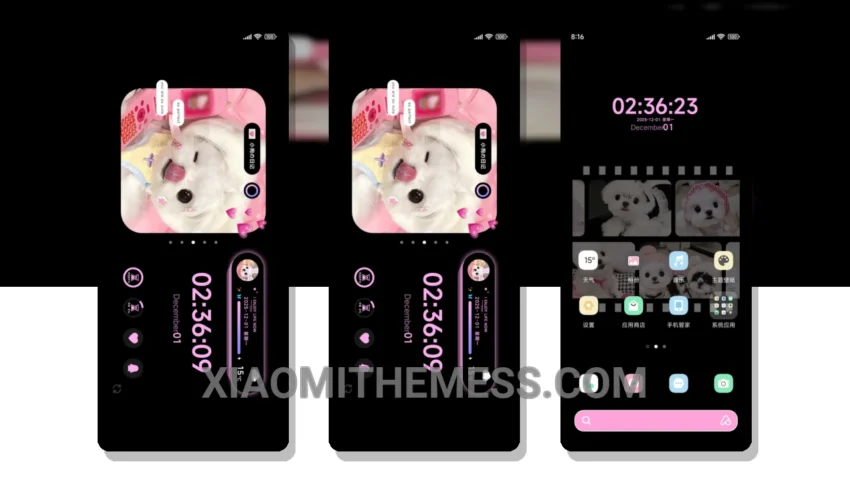 Dazzle Components Heartbeat Puppy: The Whimsical HyperOS Theme With a Twist