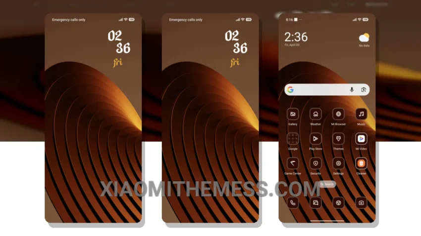 Brown Metal: Elegant HyperOS Theme With a Unique Metal Twist