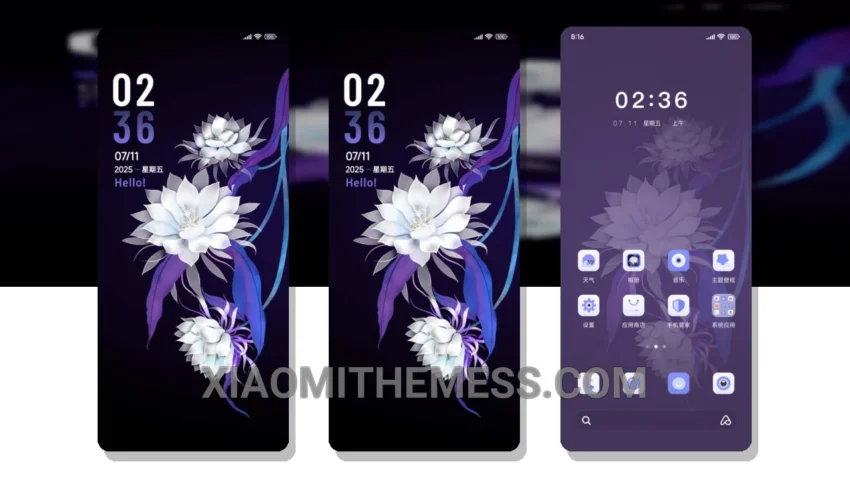 Dynamic Flower Shadow: The Delicate HyperOS Theme With a Floral Twist