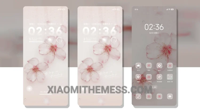Peach Dew HyperOS Theme for Xiaomi and Redmi Phones