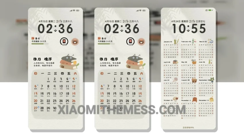 Hand-Drawn Calendar 2025: The Clean HyperOS Theme With a Unique Twist