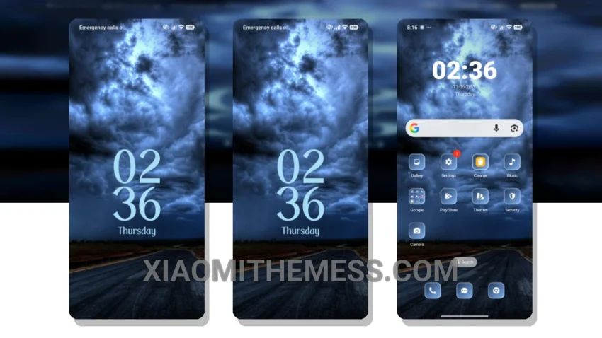 Cloudy Sky MIUI Themes for Xiaomi and Redmi Devices