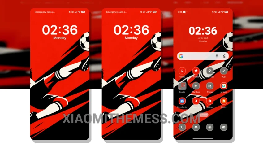 Dark Mode Elegance: Goal Impact MTZ Theme for Xiaomi