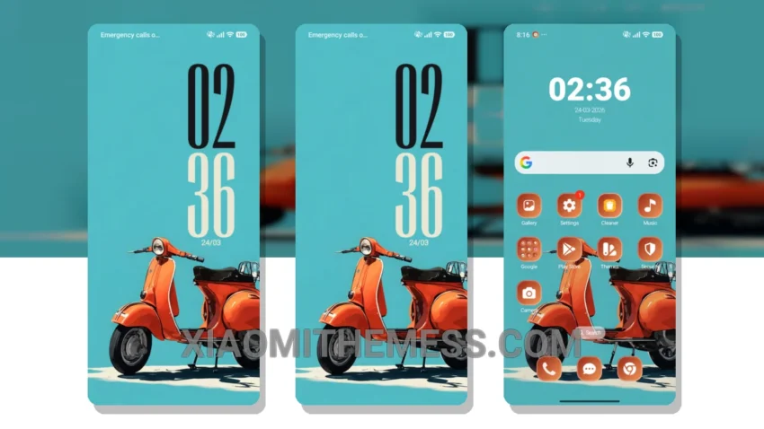 Calm Beach Mood MIUI Themes for Xiaomi and Redmi Devices