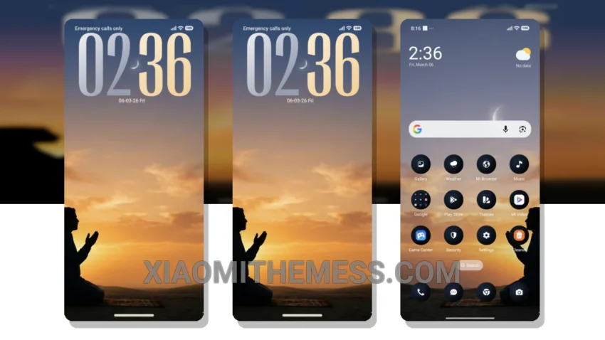 Ramadan Kareem: Elegant Pastel Hues for Xiaomi Devices