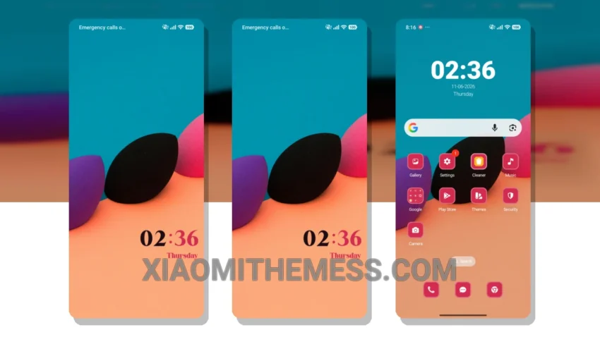 Beauty Blender: The Dark Elegance HyperOS Theme for Xiaomi and Redmi Phones