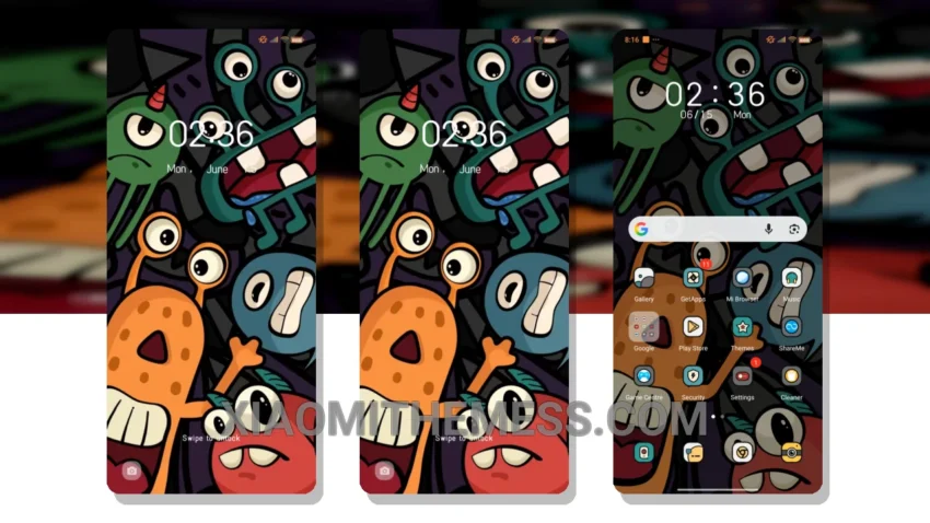 Dark Mode Delights: Monster Graffiti Brings Vibrant HyperOS Theme